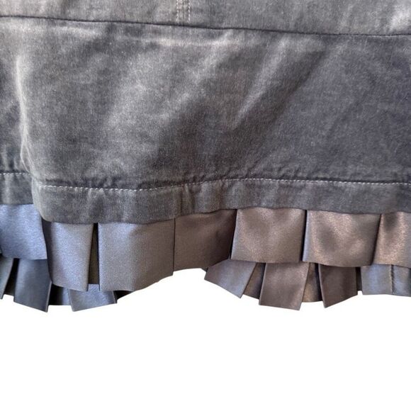 White House Black Market Silver Velvet/Satin Jacket Sz 8 Victorian, Castlecore - Picture 4 of 16